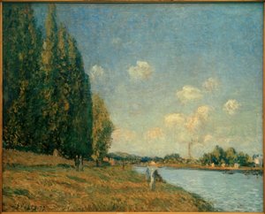 ビランクールのセーヌ川 作： Alfred Sisley